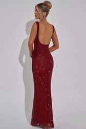 Satin Sequin Dress