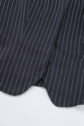 Striped Halter Two Piece Blazer Skirt Set