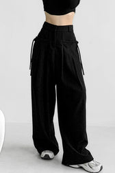 High Waist Fluid Wide Leg Pants