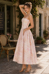 Ditsy Floral Slim Fit Slip Dress