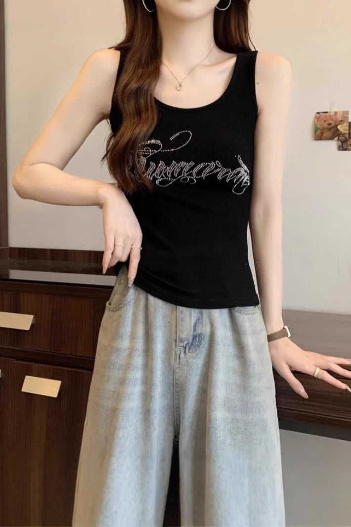 Bodycon Crop Sleeveless Tank Top