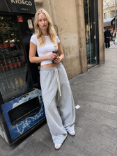 Oversized Baggy Wide Leg Lounge Knit Pants