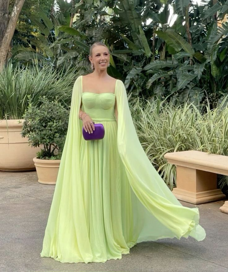 Elegant Chiffon A Line Prom Dress Party Gown cc1560