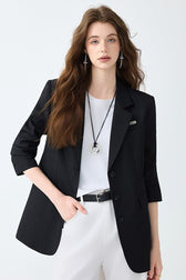 Unstructured Relaxed Office Chic Blazer