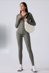 Drawstring Fitted Performance Hoodie
