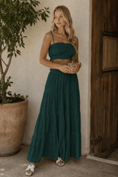 Casual Tube Top Maxi Skirt Set