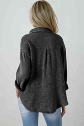 Blouse Textured With Buttons