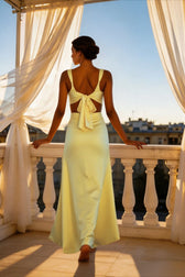 Hollow Slit High Waist Maxi Party Dress