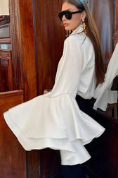 Victorian Elegant Satin Blouse