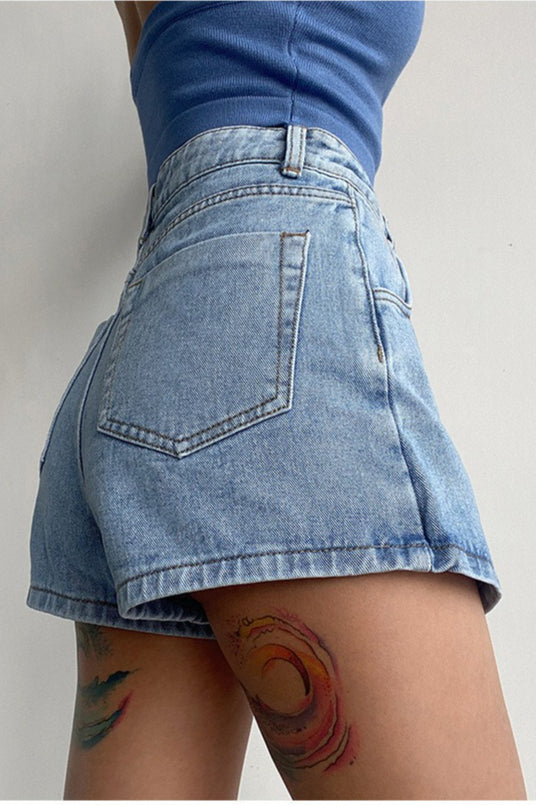 High-Waist Denim Jeans