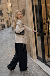 Fashionable Draped Apple Collar Blazer