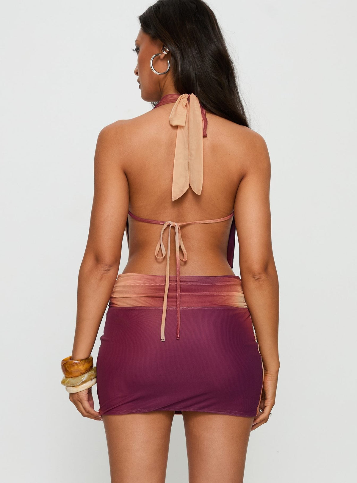 Tigress Halter Mini Dress Multi