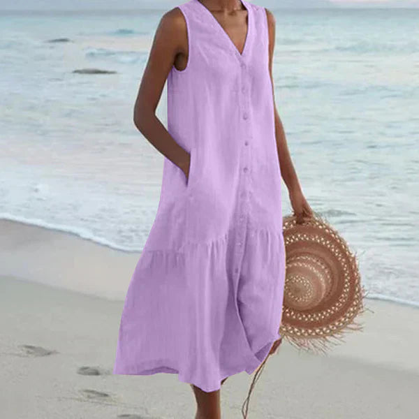 Micaela Casual and Relaxed Summer Dress for Women Elegant Evening Look
