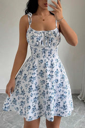 Corset Floral Mini Dress