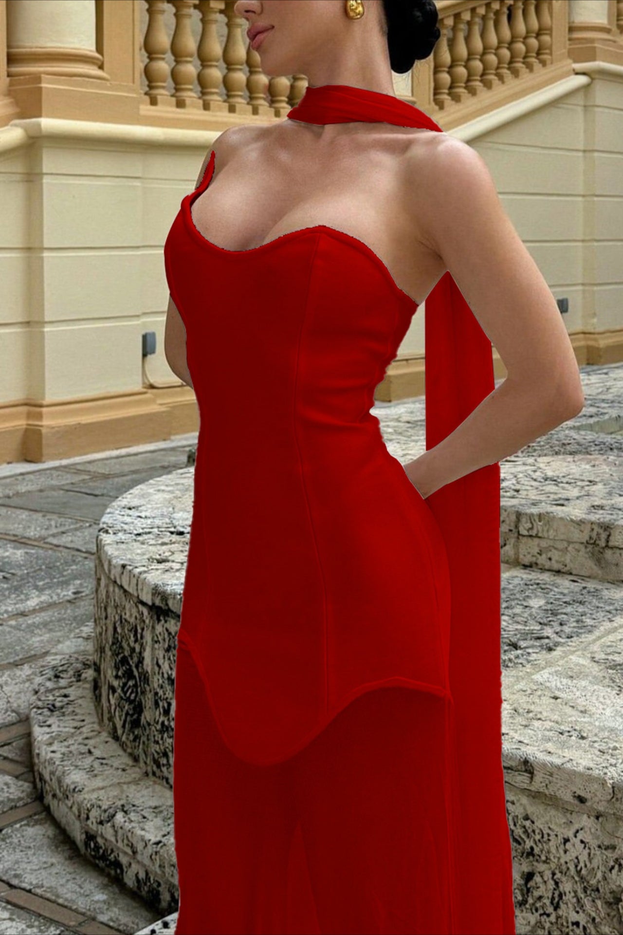 Sheer Mesh Dress