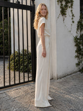 Pleated High Waist Wide Leg Pants
