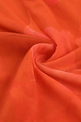 Sexy Strapless Mesh Tie Detail Maxi Floral Dress 9