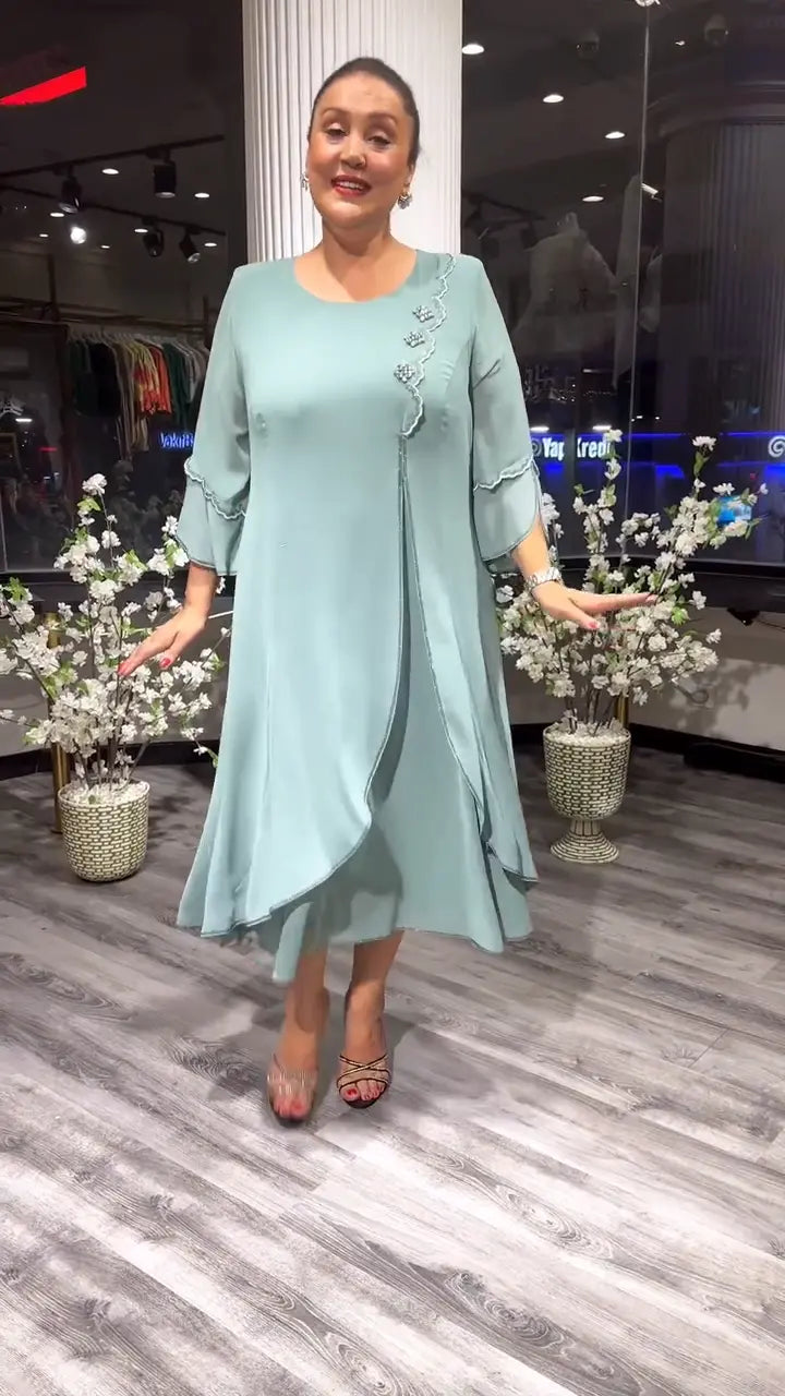 Rocio Exclusive Women's Dress Made of , Loose Chiffon Designer Edit