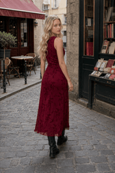 V-Neck Sleeveless Slim Fit Floral Dress