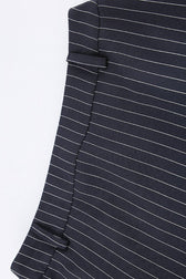 Striped Halter Two Piece Blazer Skirt Set