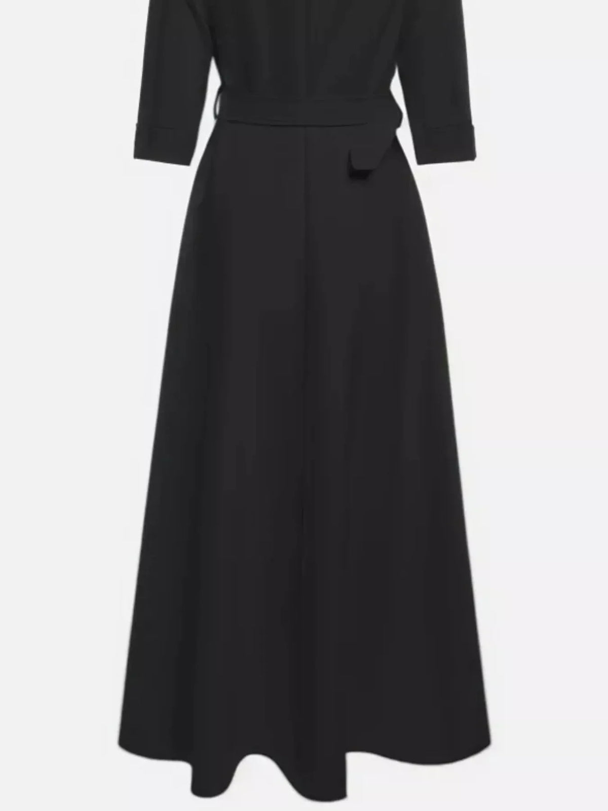 Off Shoulder Half Sleeve Belted A-Line Maxi Dress 9