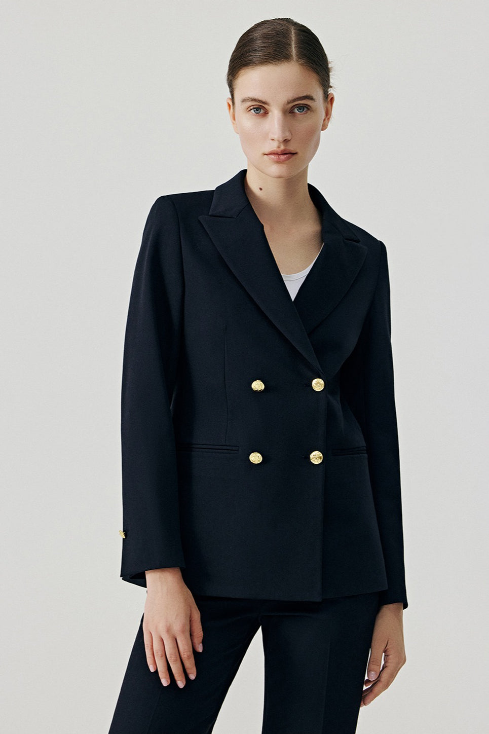 Elegant Black Office Career Chic Blazer
