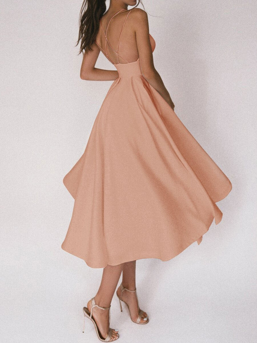 Fulgencia Spaghetti Dress for Women Comfortable Daily Wear