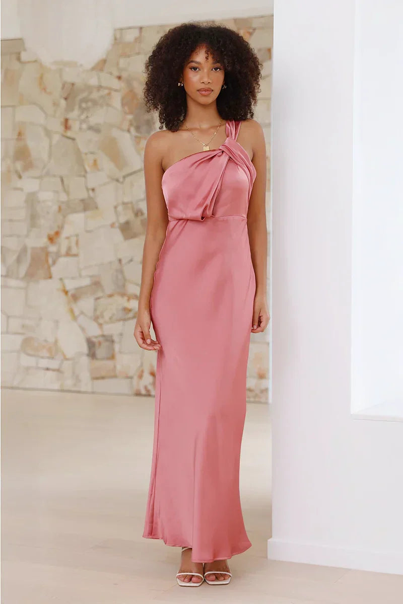Fabiola Premium Maxi Dress Baked Rose Evening Wear Edit