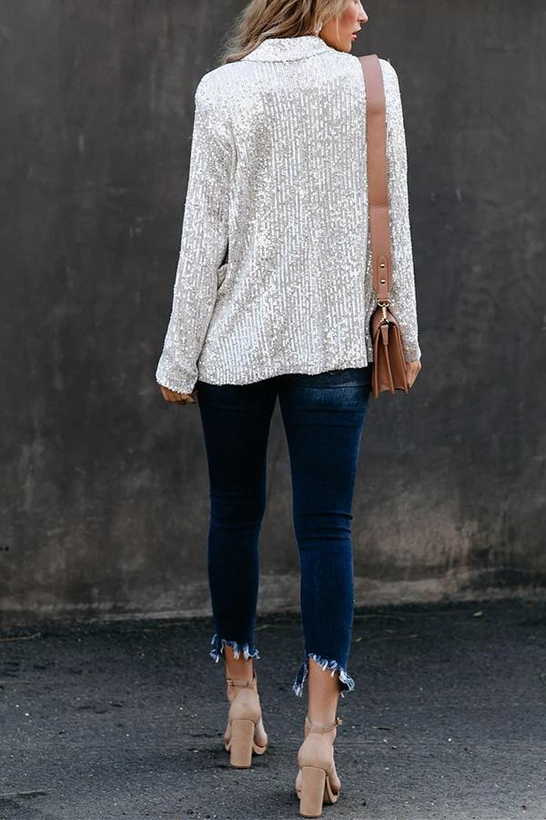 Break the Bank Sequin Blazer