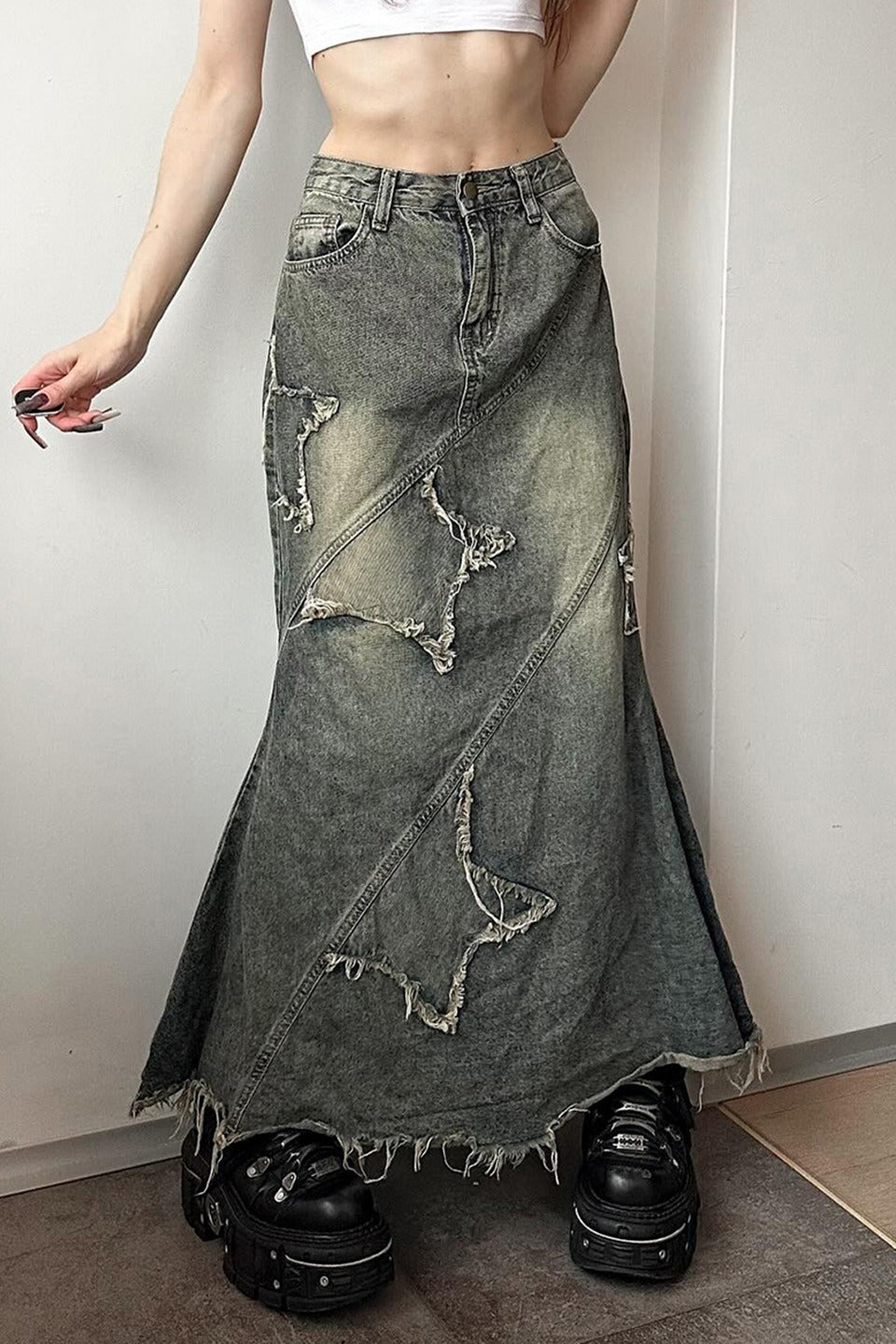 High-Waist Denim Jeans