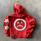 Vintage Patchwork Graphic Print Hoodie
