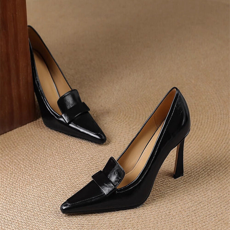 Pointed Toe Kiltie Stiletto Heel Pumps