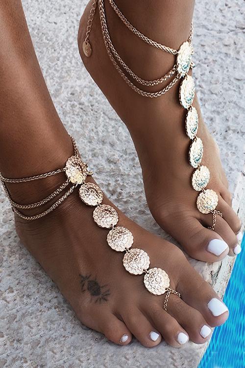 Carving Anklet Chain