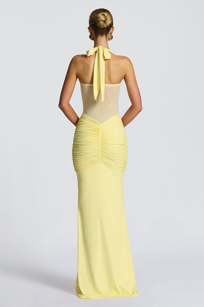Ruched LowBack Bodycon Party Dress