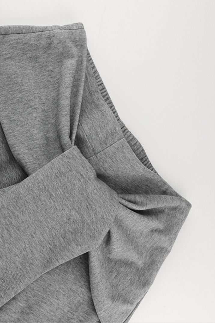 Casual Tie Patchwork Relaxed Straight Pants