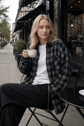 Men's Long Sleeve Checkered Button Shirt