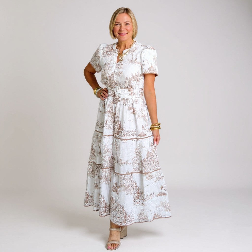 Eliza | Classic Maxi dresses Mauve Brown