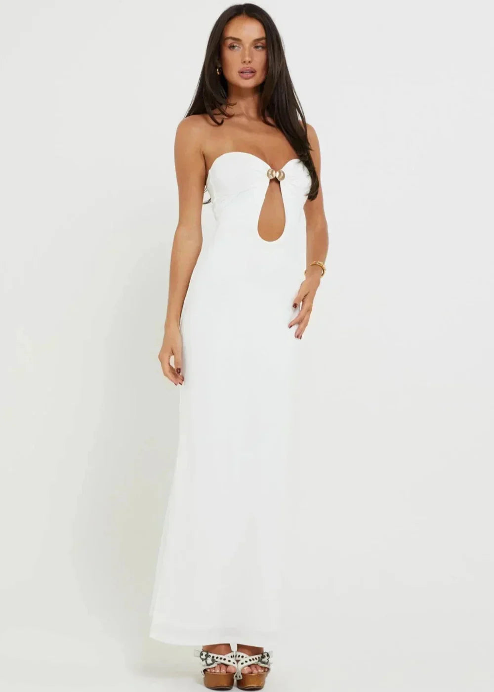Isla Midnight Strapless Cut Out Maxi Dress