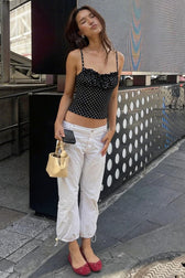 Polka Slim Layered Cami Top