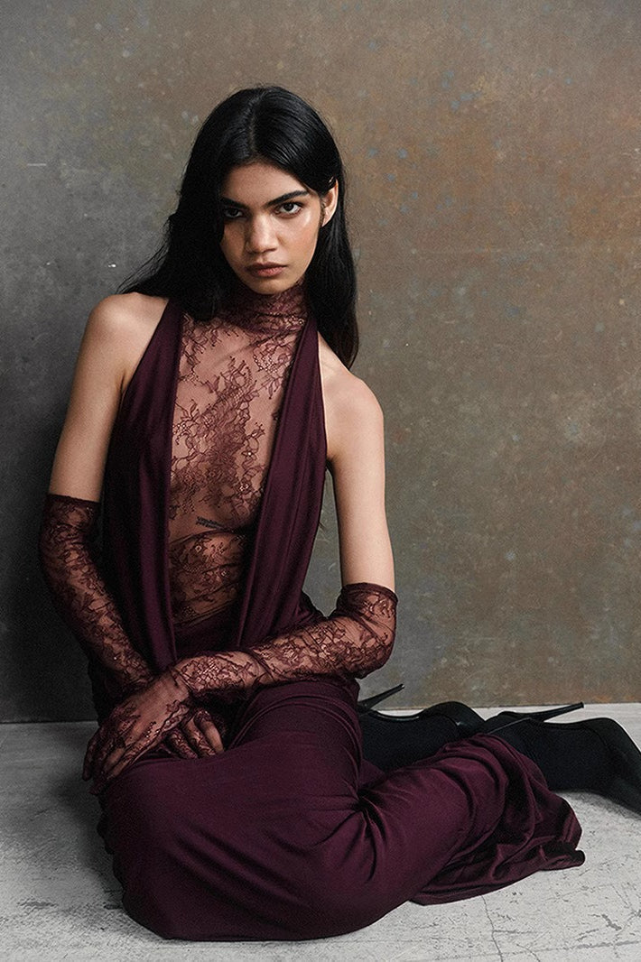 Sexy Cut Out Bodycon Maxi Dress