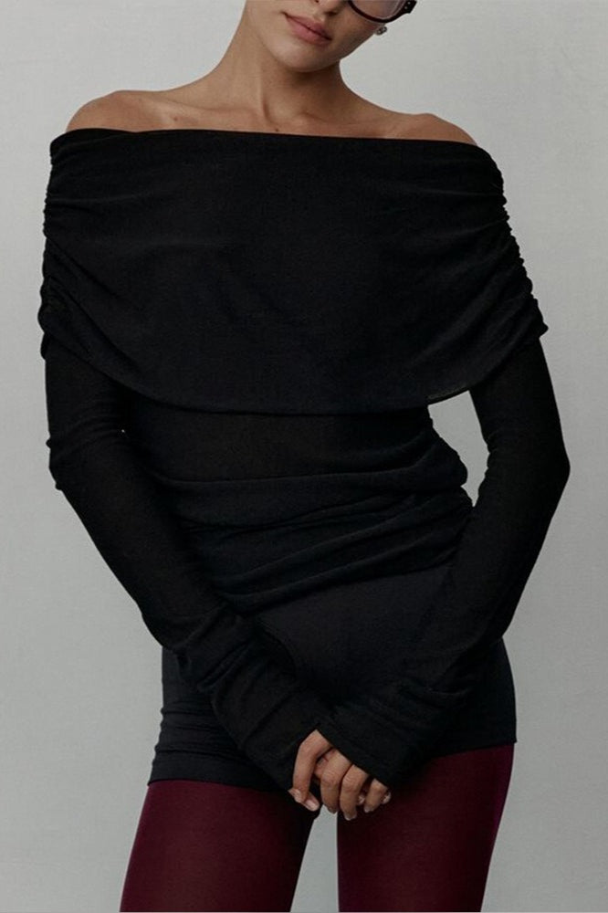Sexy Off Shoulder Pullover Sweater