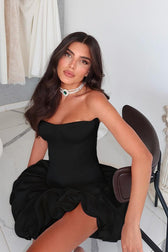 Strapless Ruched A-Line Party Dress 7