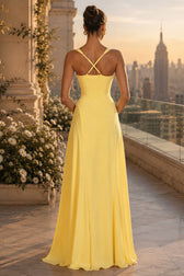 Solid Low Cut Strappy Cross Back Party Dress