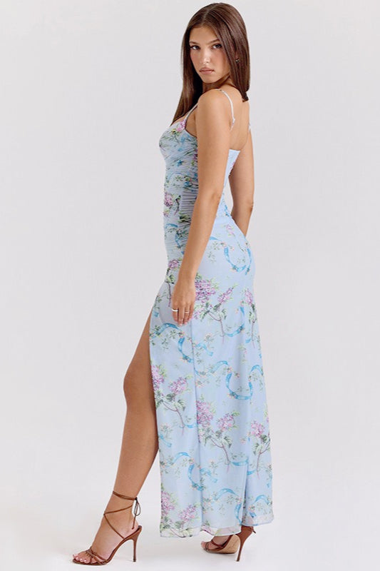 Lace Floral Maxi Dress