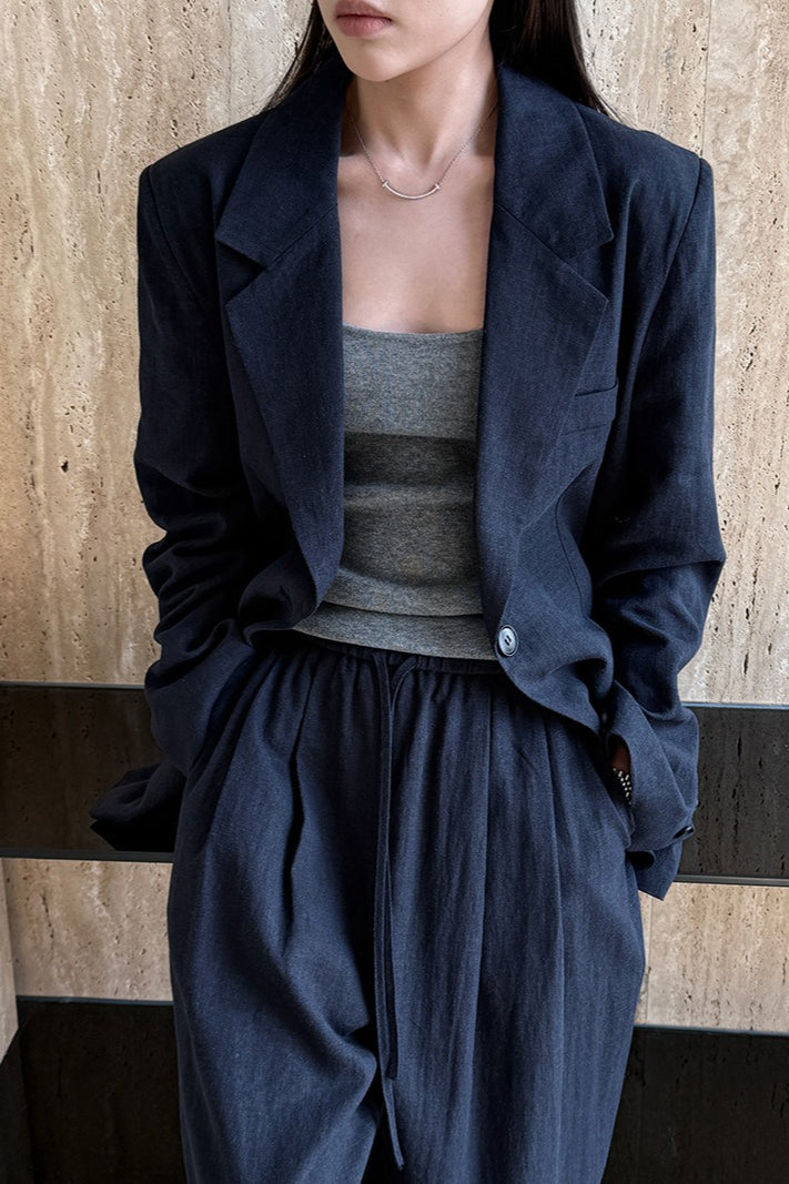 Tencel Linen Blend Autumn Blazer