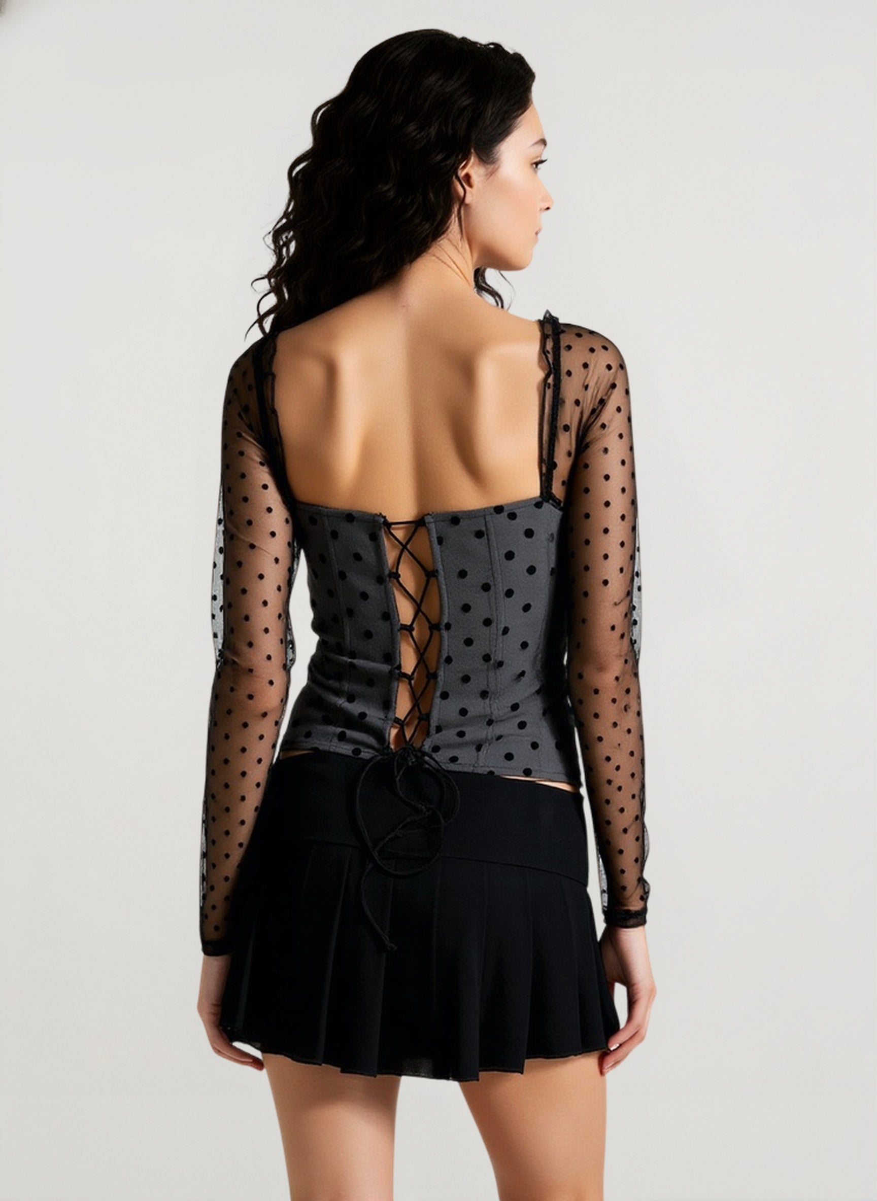 Sheer Mesh Crop Top