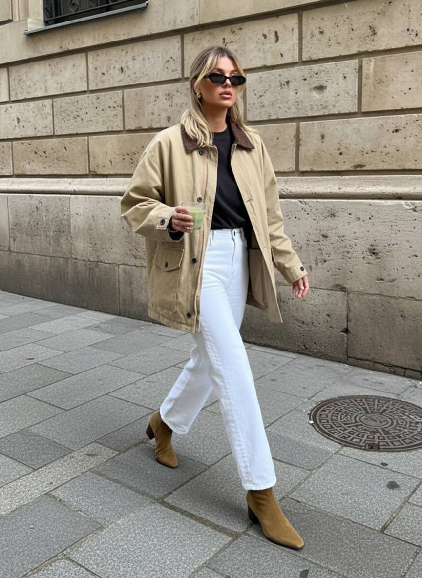 Casual Solid Bomber Jacket