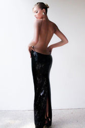 Cut Out Evening Gown Maxi Dress - View 7