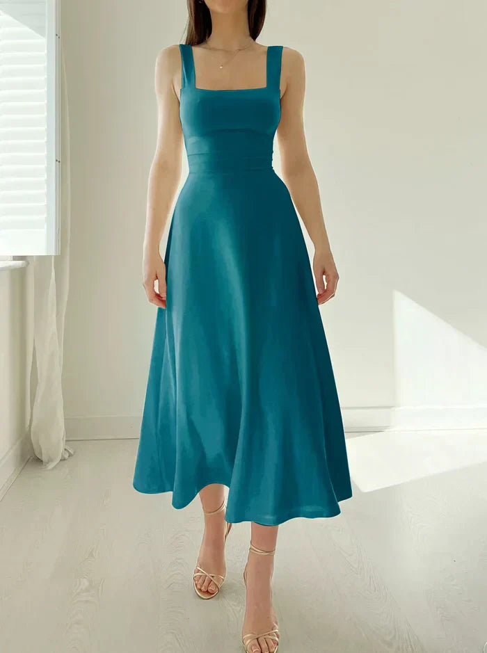 Johana Aesthetic Modern Midi Dress Elevated Occasion Wear