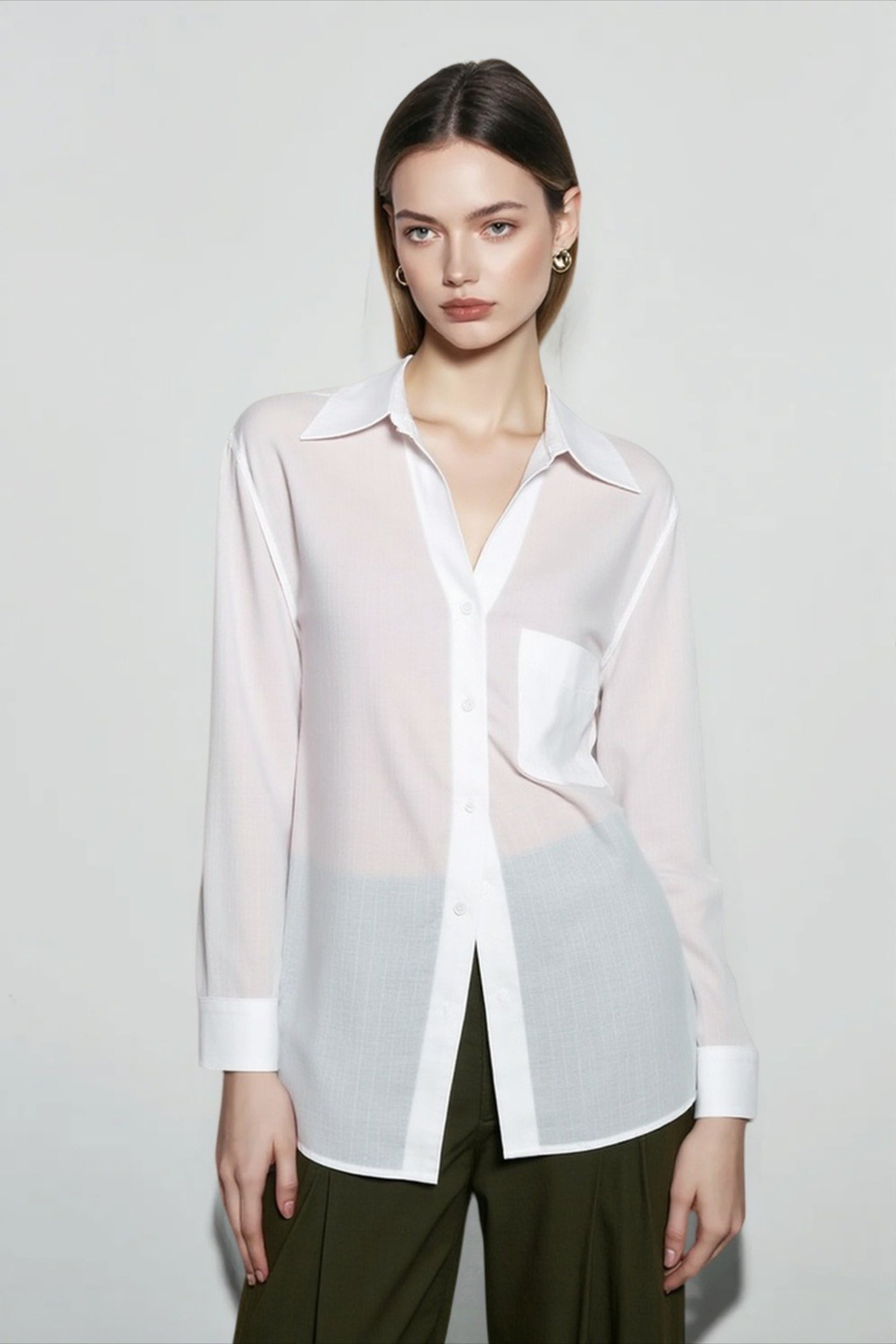 Pure Linen Relaxed Blouse